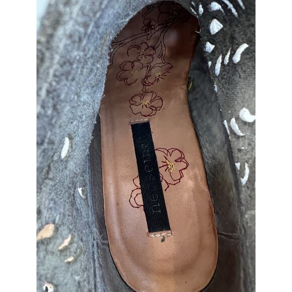 Womens Neosens Gray Leather Cutout Heeled Ankle Shoes Booties Spain EU 36/ US 6 - Picture 12 of 13